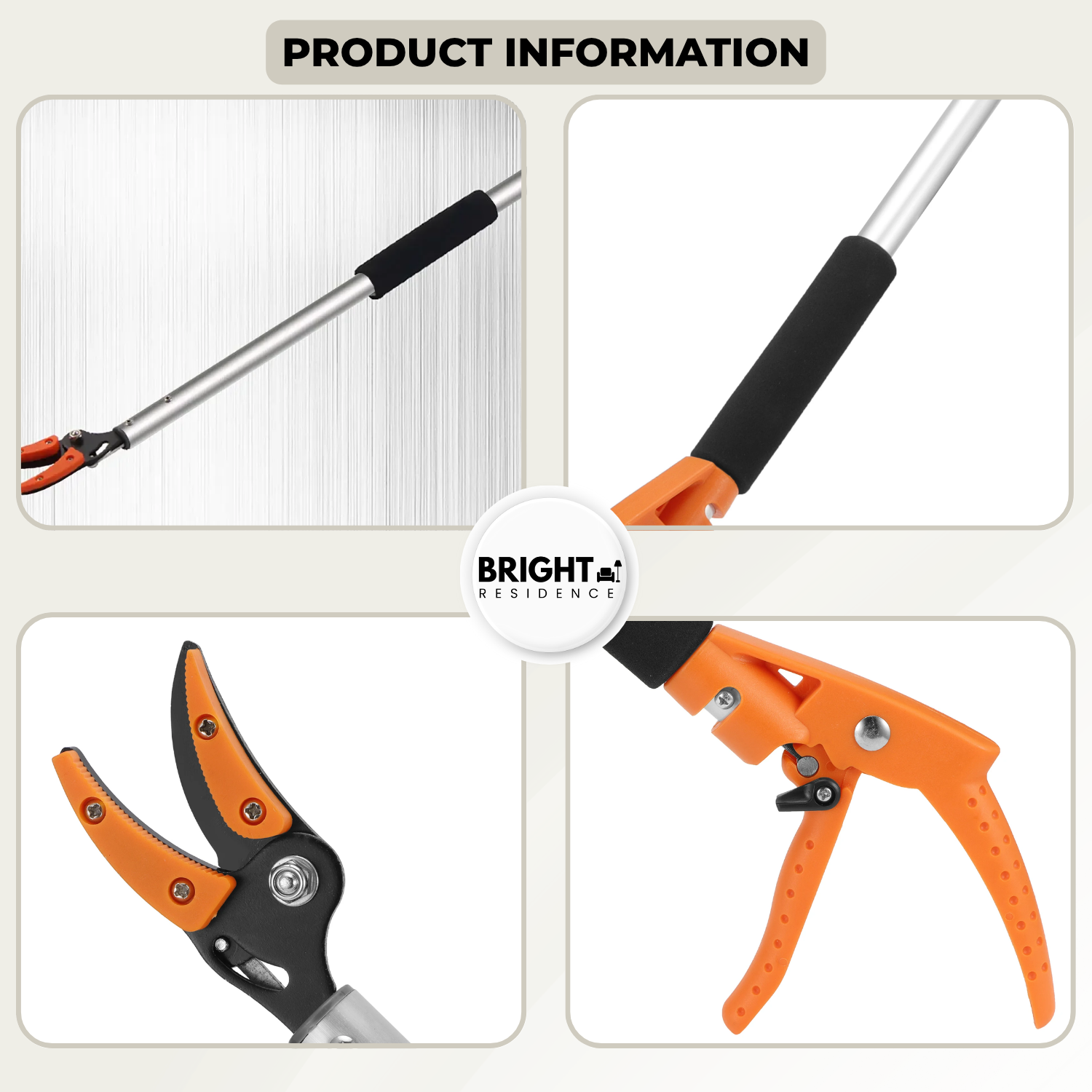 Hedge Shears | Trim High Hedges from the Ground | Adjustable Head | Bramble