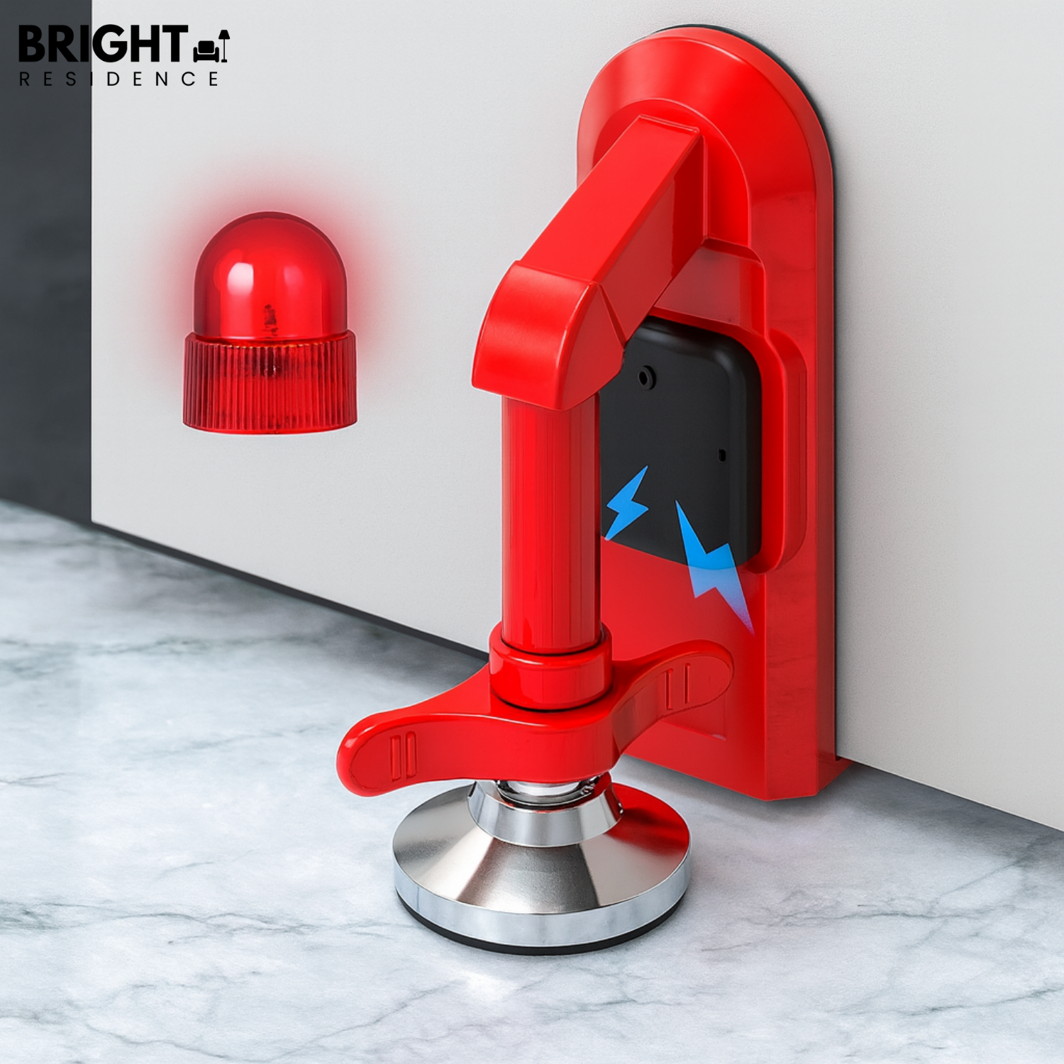 Door Stop Alarm | 80 dB Siren | No Tools or Drilling Needed | Falcon