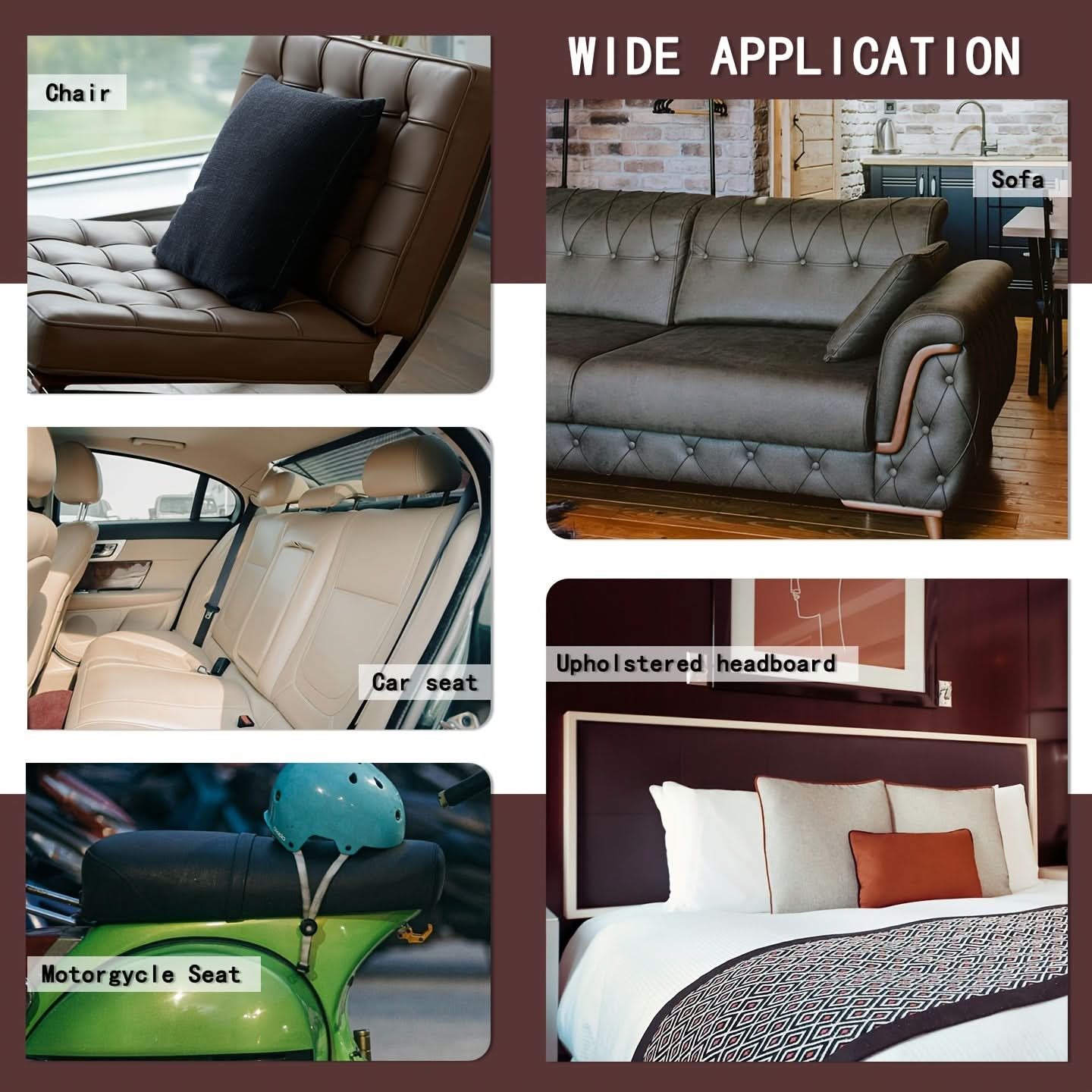 Vinyl Repair Patch | Peel And Stick | 6 Colors, 3 Sizes | Onyx