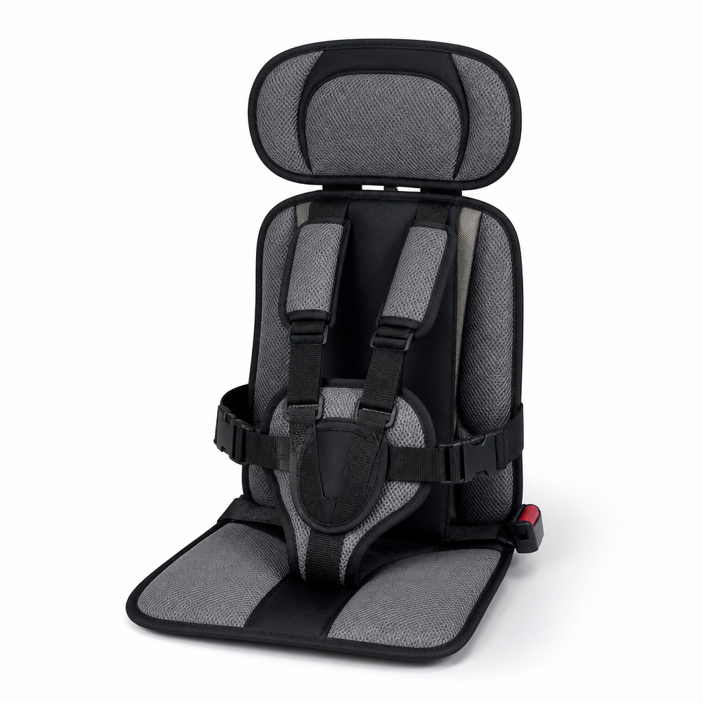 Five-Point Harness Foldable Child Travel Seat (Removable & Washable Cover)