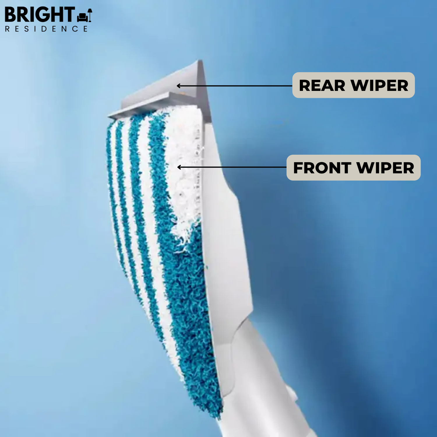 Window Cleaner | Spray and Wipe in One Tool | Long Reach Pole | Brook
