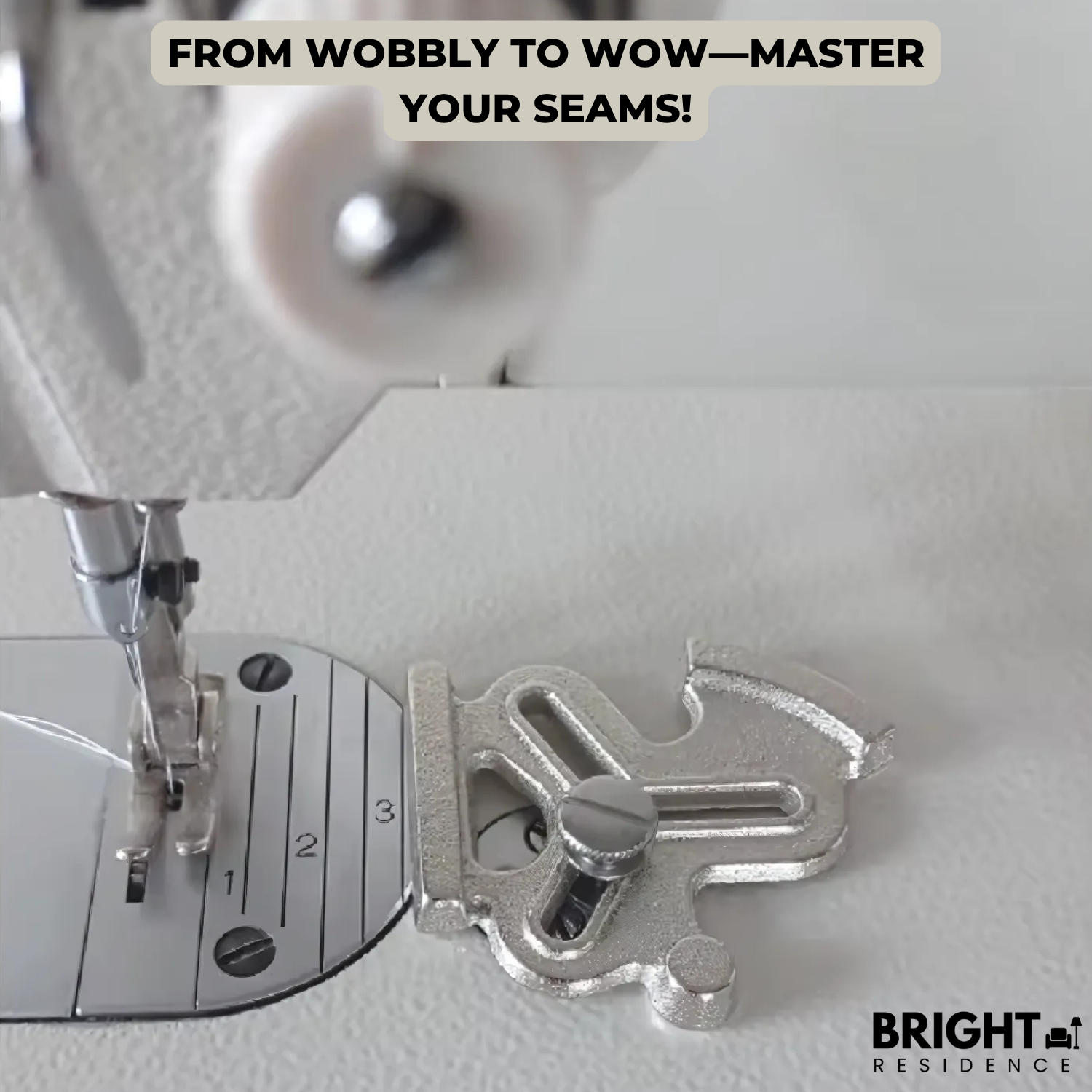 Sewing Seam Guide | Straight and Curved Seams | Fits All Machines | Aurora