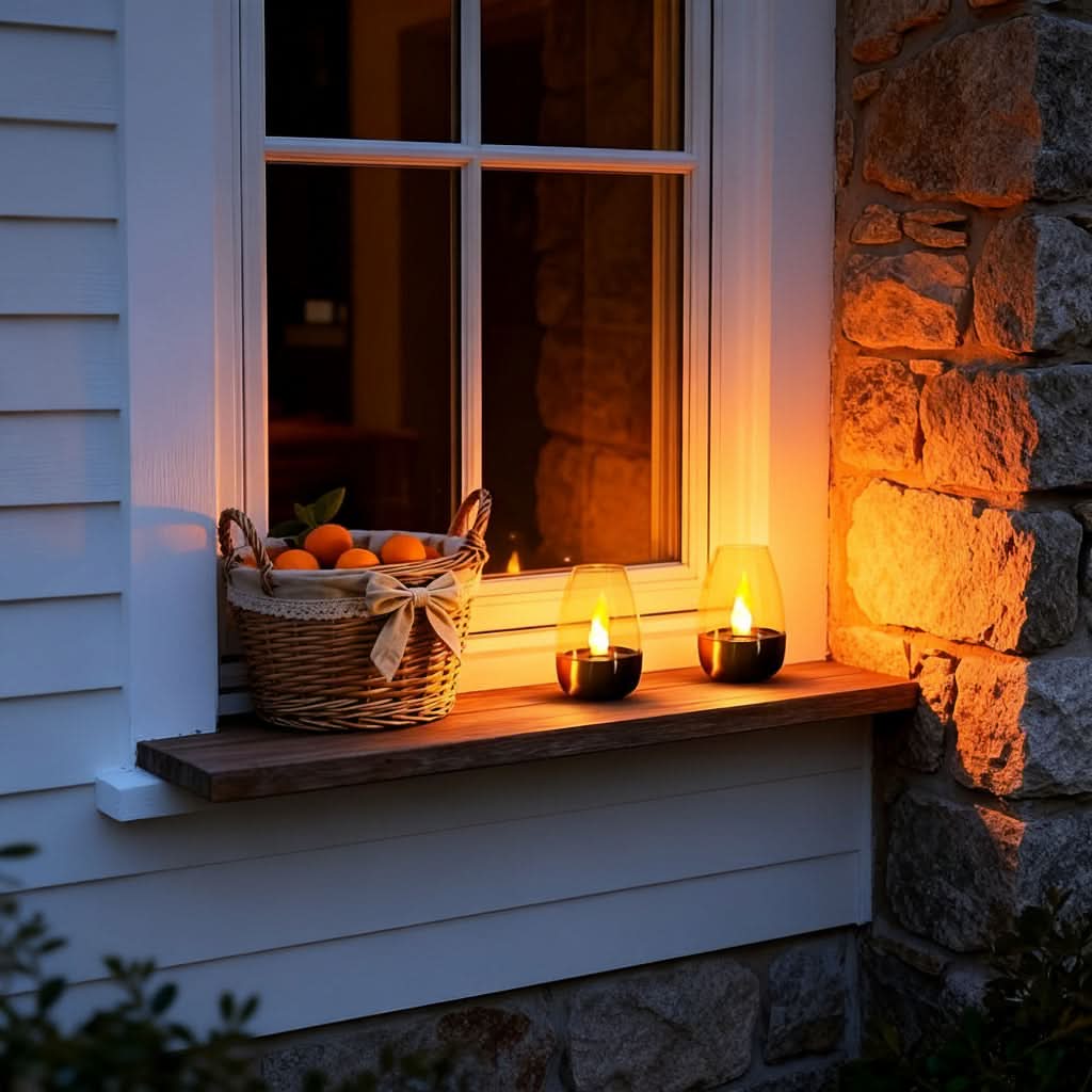 Solar Candle Light | Simulated Flame | IP44 Weatherproof | Hearth