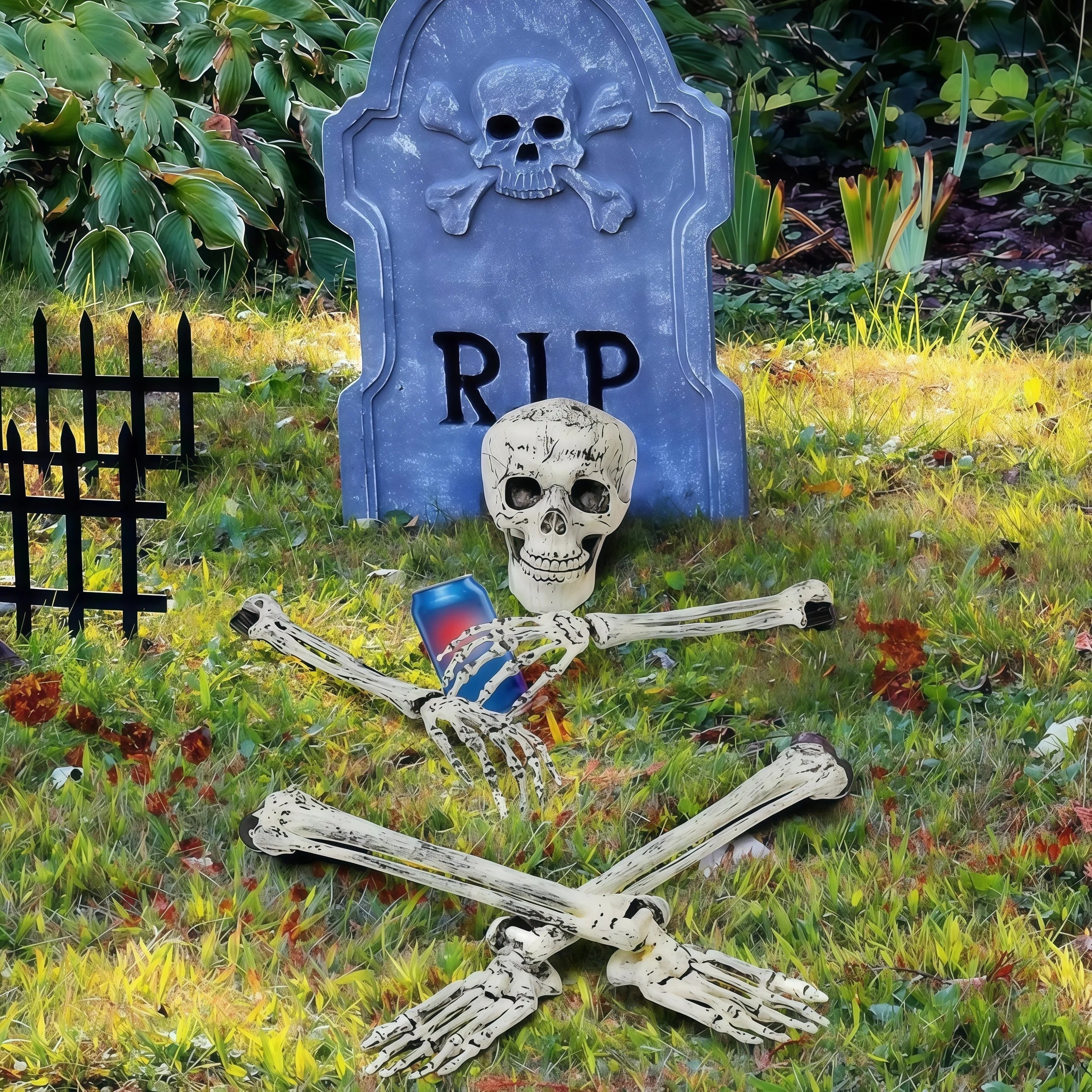 Halloween Yard Stakes | Skeleton Arms and Legs | Weather Resistant | Weald