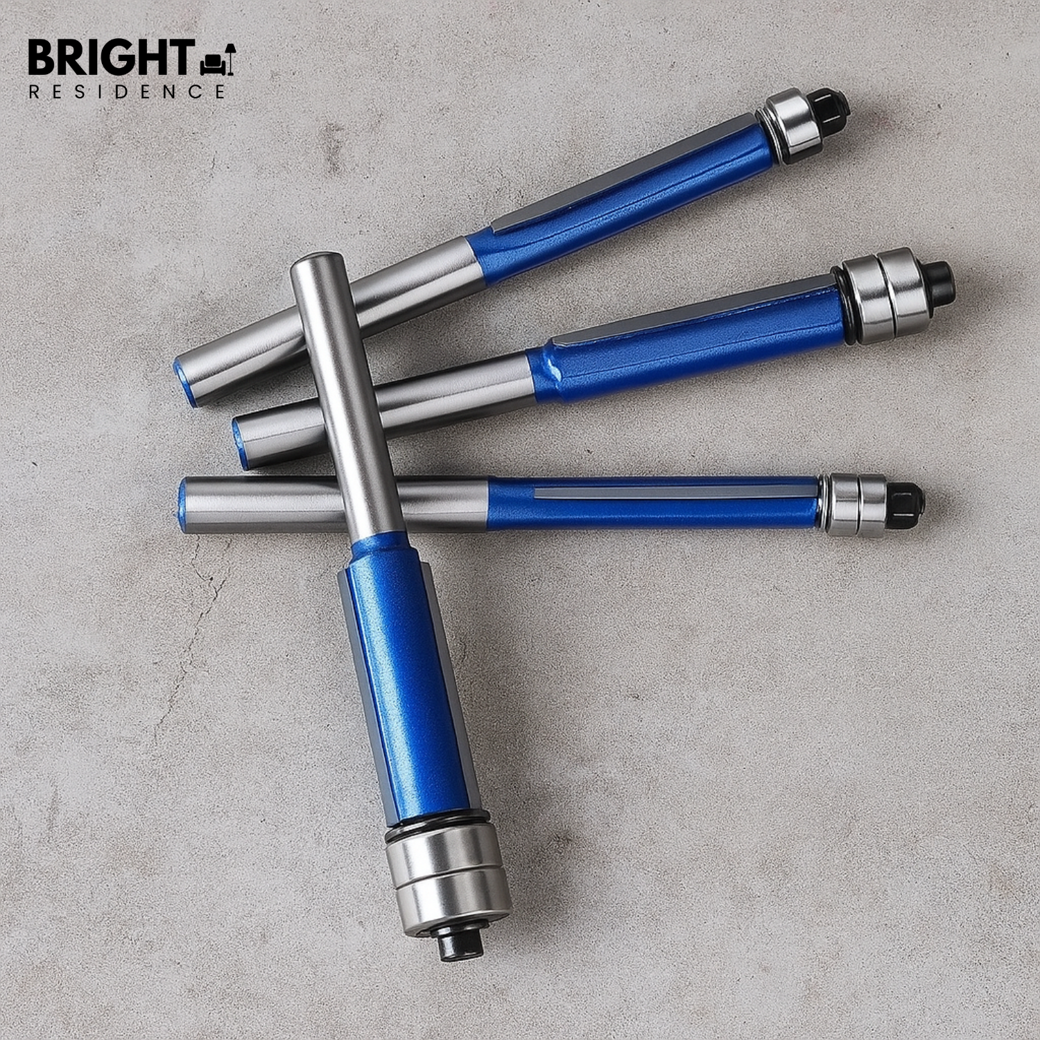 Router Bit Set | 4 Edge Profiles | Fits Standard Quarter Inch Collet | Dovetail