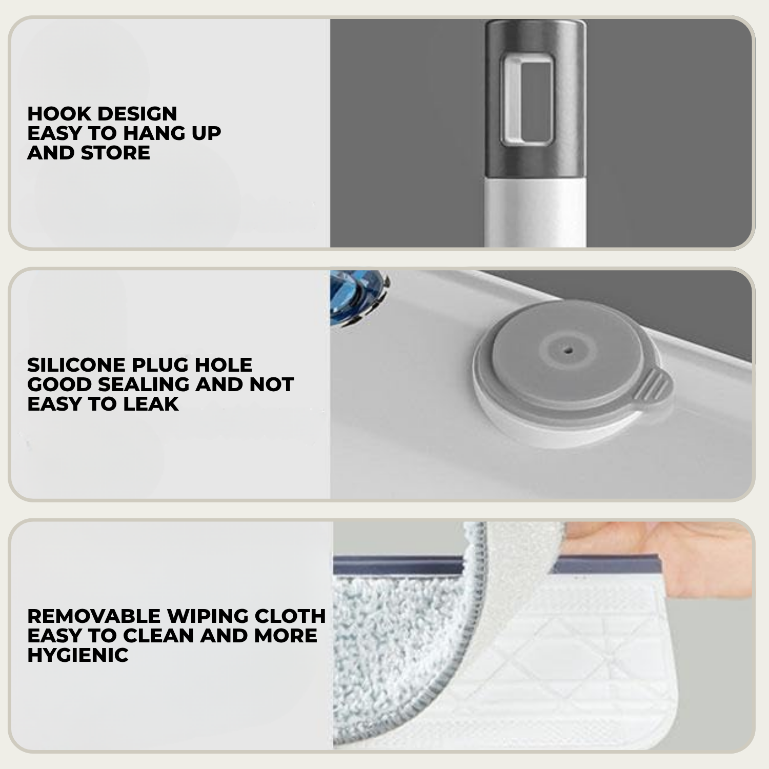 Window Cleaner | Spray and Wipe in One Tool | Long Reach Pole | Brook