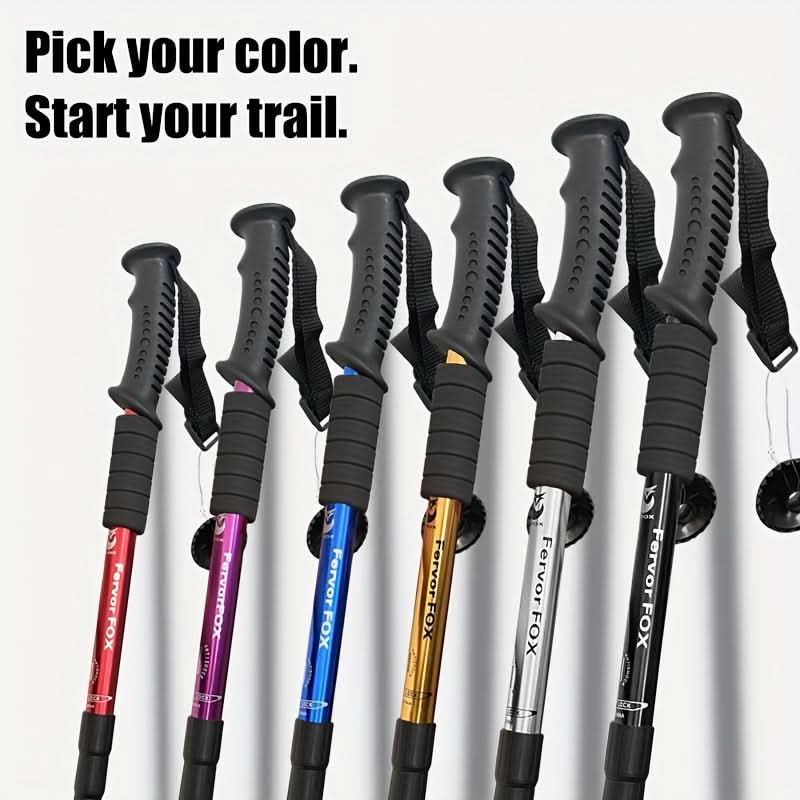 Trekking Pole | 4 Height Levels | Anti-Slip Grip & Six Colors | Pioneer