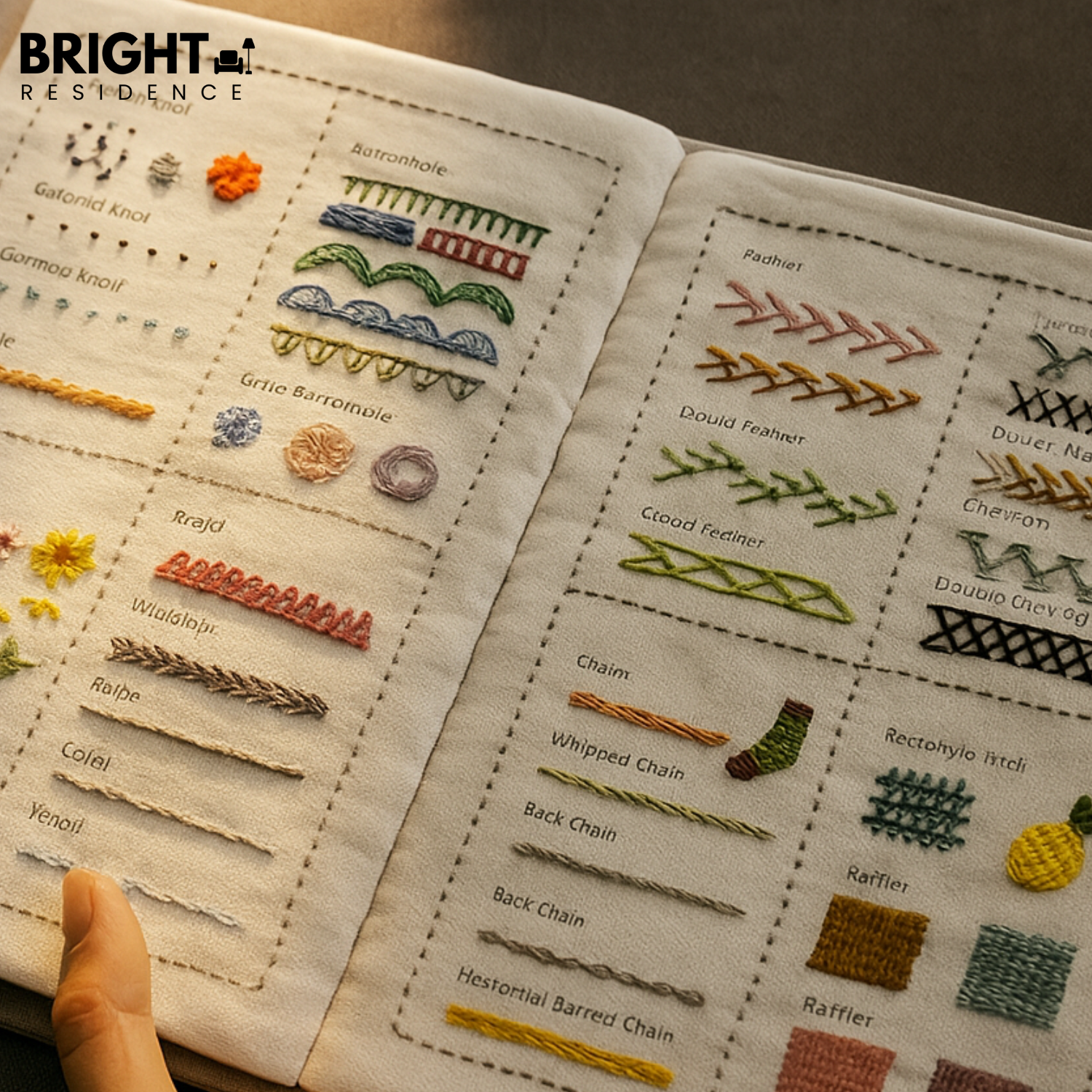Embroidery Practice Book | 86 Stitches | Reusable Linen Pages | Fable