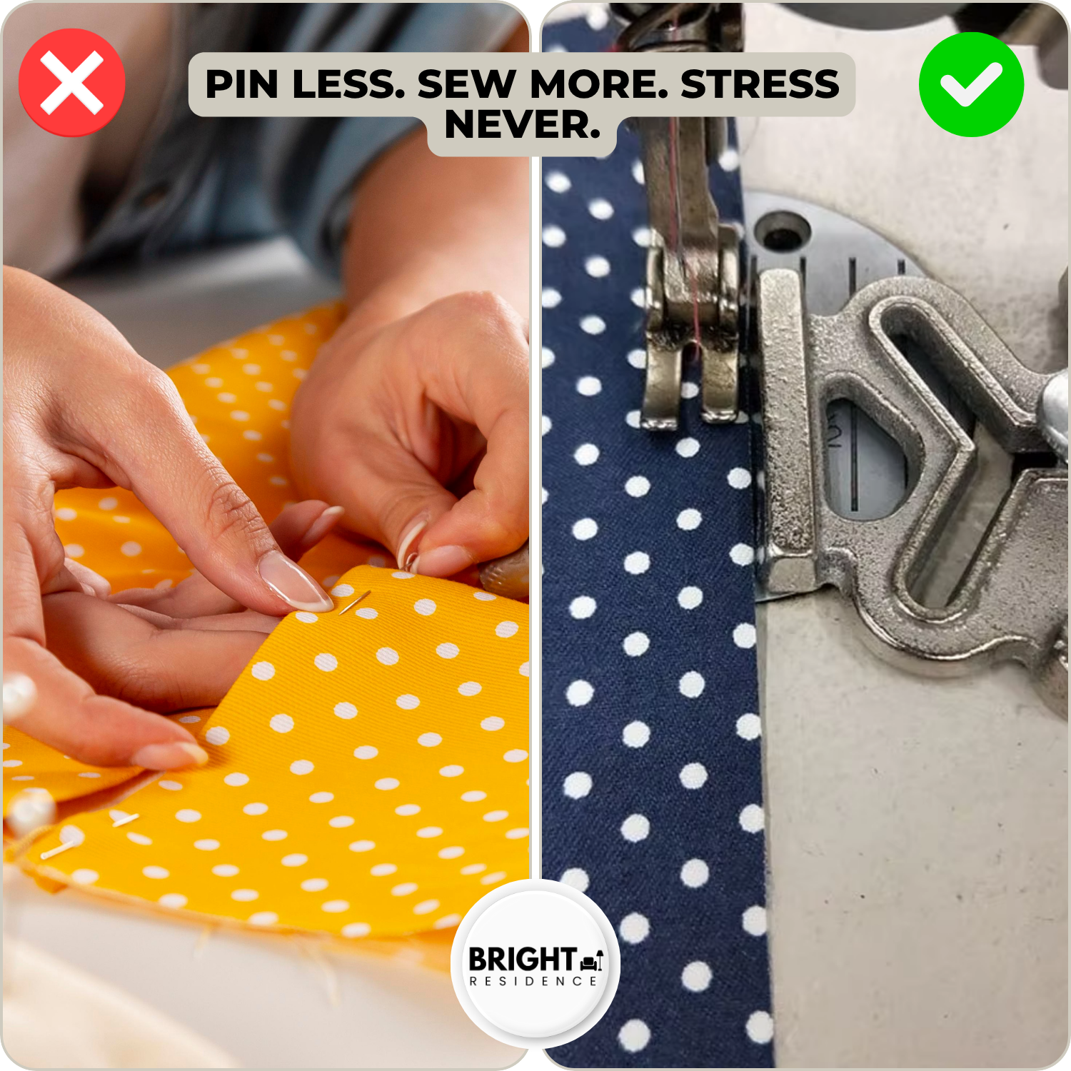 Sewing Seam Guide | Straight and Curved Seams | Fits All Machines | Aurora