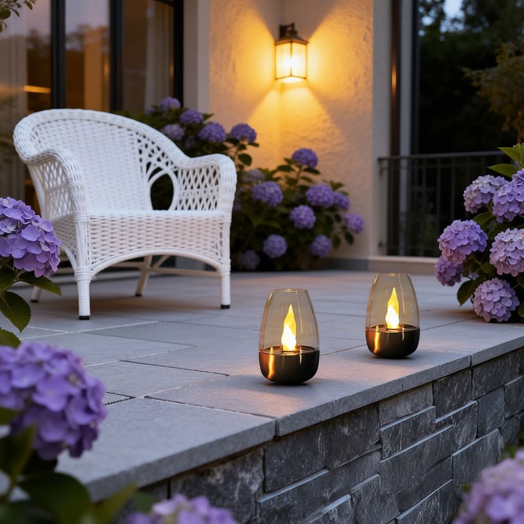 Solar Candle Light | Simulated Flame | IP44 Weatherproof | Hearth
