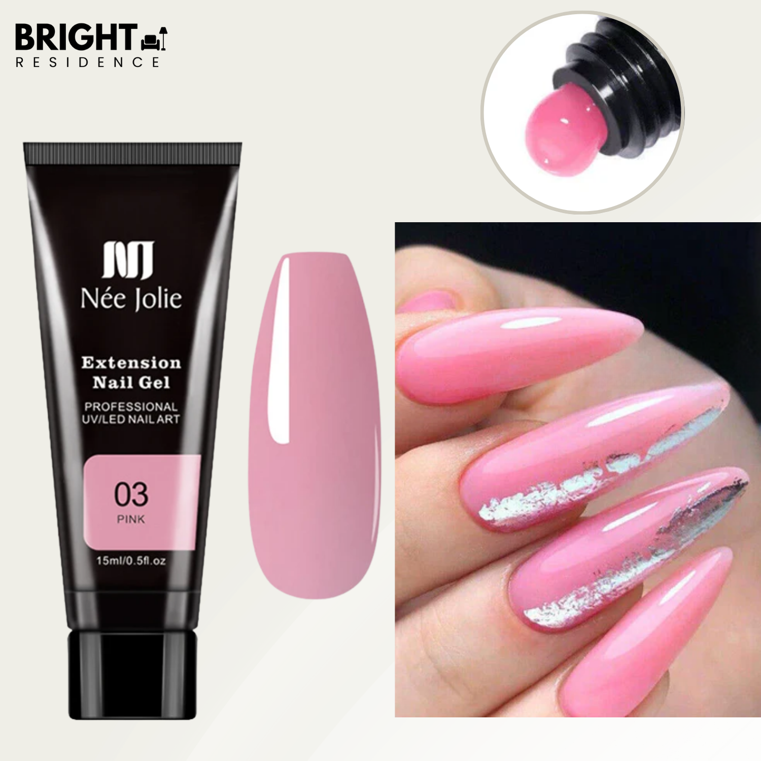 Nail Extension Kit | No UV Lamp Needed | Sets In 2 Minutes | Citrine