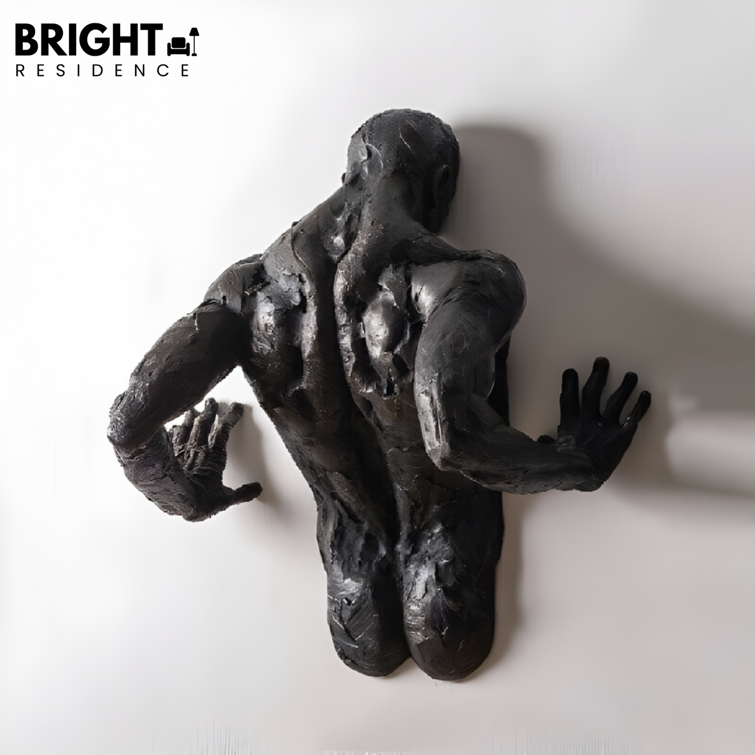 Wall Sculpture | Handcrafted Resin Detail | Built-In Hanging Hook | Echo