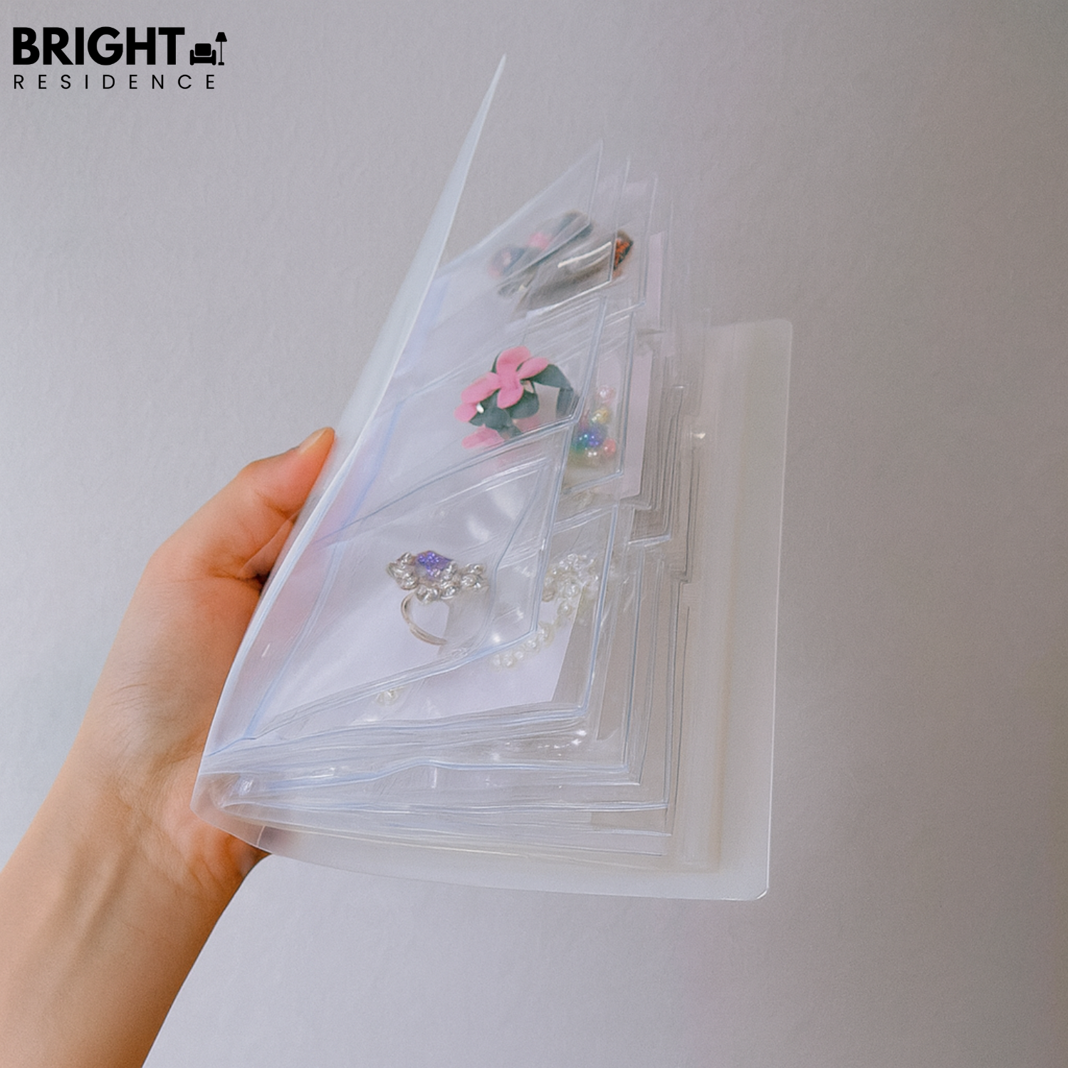 Jewelry Organizer | 30 Clear Sleeves | Tangle-Free and Travel-Ready | Drift
