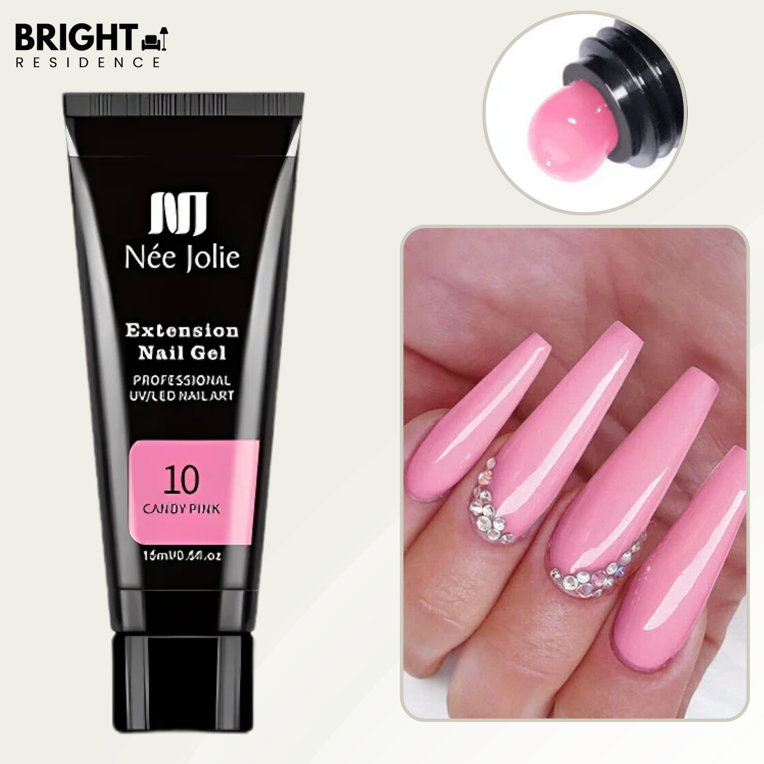 Nail Extension Kit | No UV Lamp Needed | Sets In 2 Minutes | Citrine
