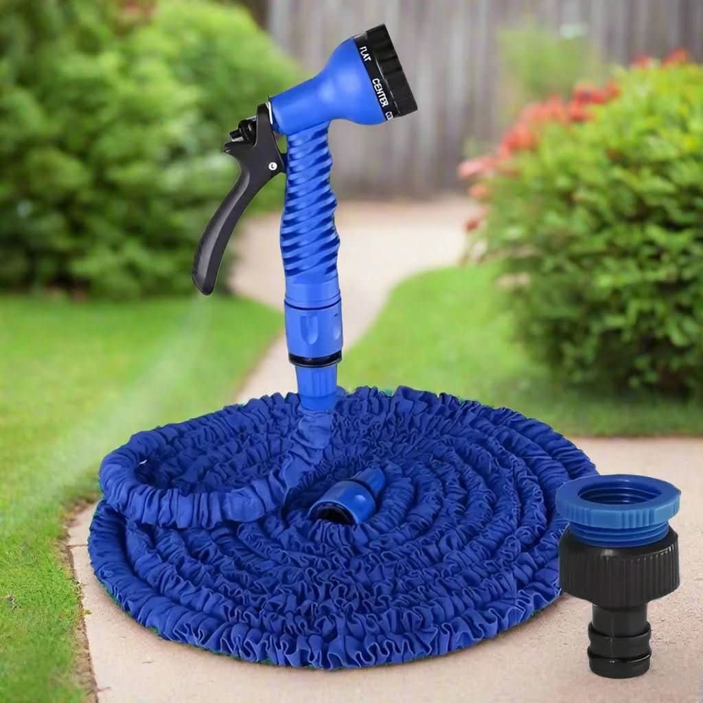Garden Hose | Expands for Easy Storage | 7 Spray Patterns | Inlet