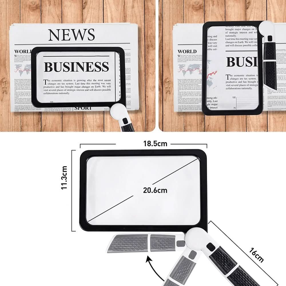 Magnifying Glass | 5x Optical Zoom | 48 Dimmable LEDs | Lumen