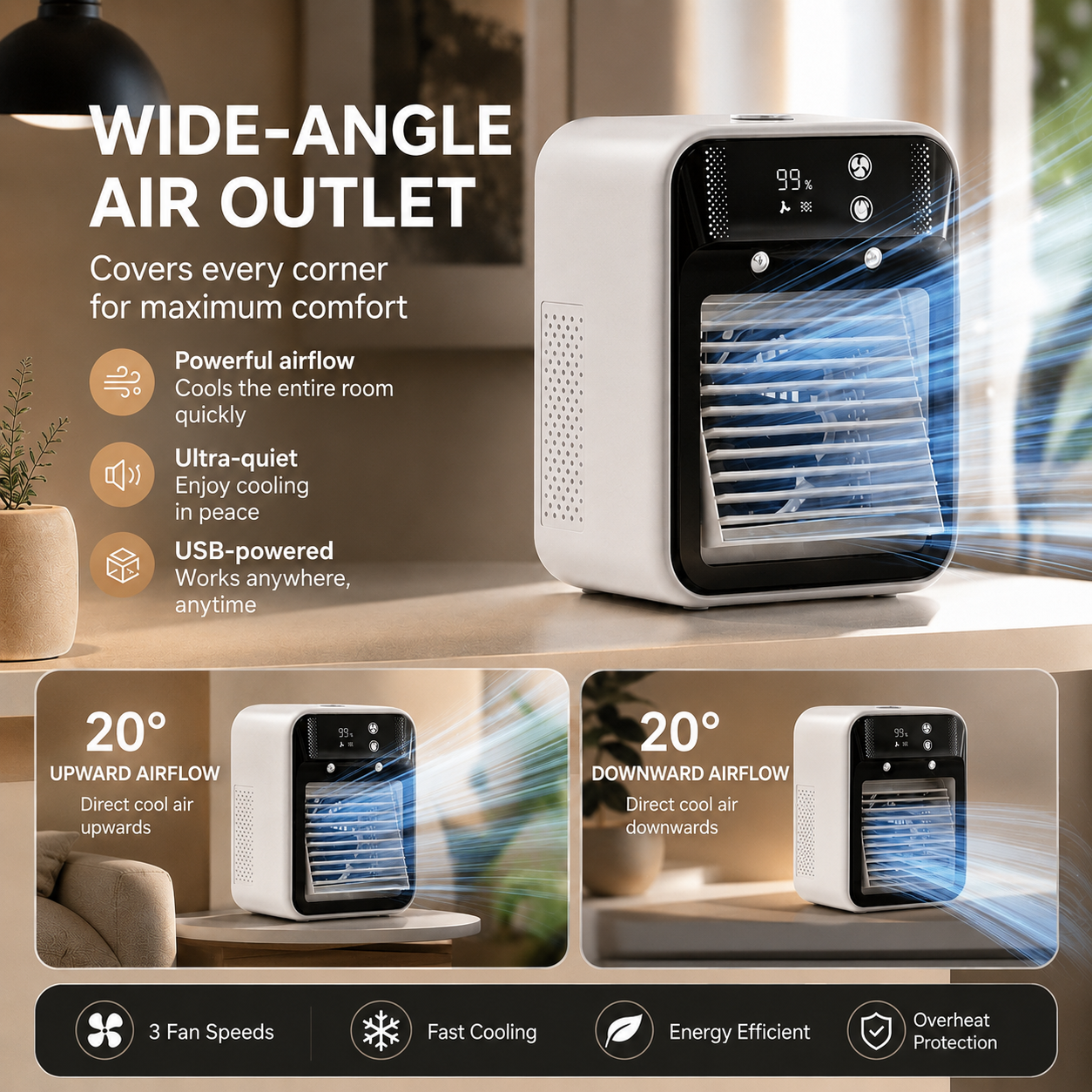 Breeze Mobile Air Cooler Fan
