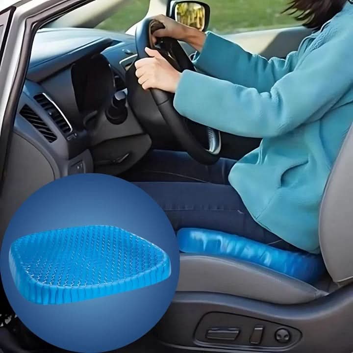 Seat Cushion | Cooling Gel Memory Foam | Non-Slip Base | Lagoon