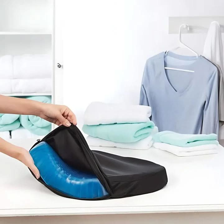 Seat Cushion | Cooling Gel Memory Foam | Non-Slip Base | Lagoon