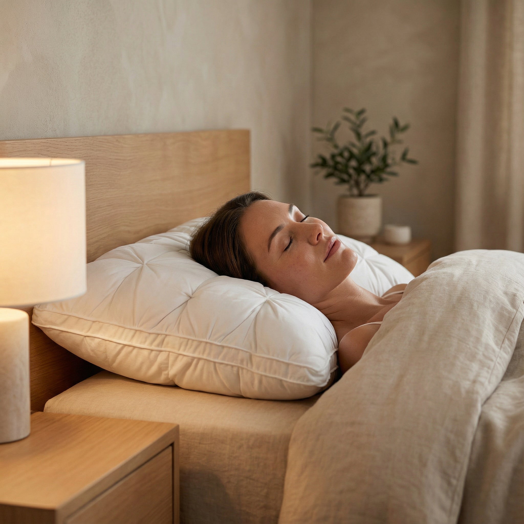 Down Pillow | Soft Hotel-Style Support | Breathable Cotton Cover | FederTraum