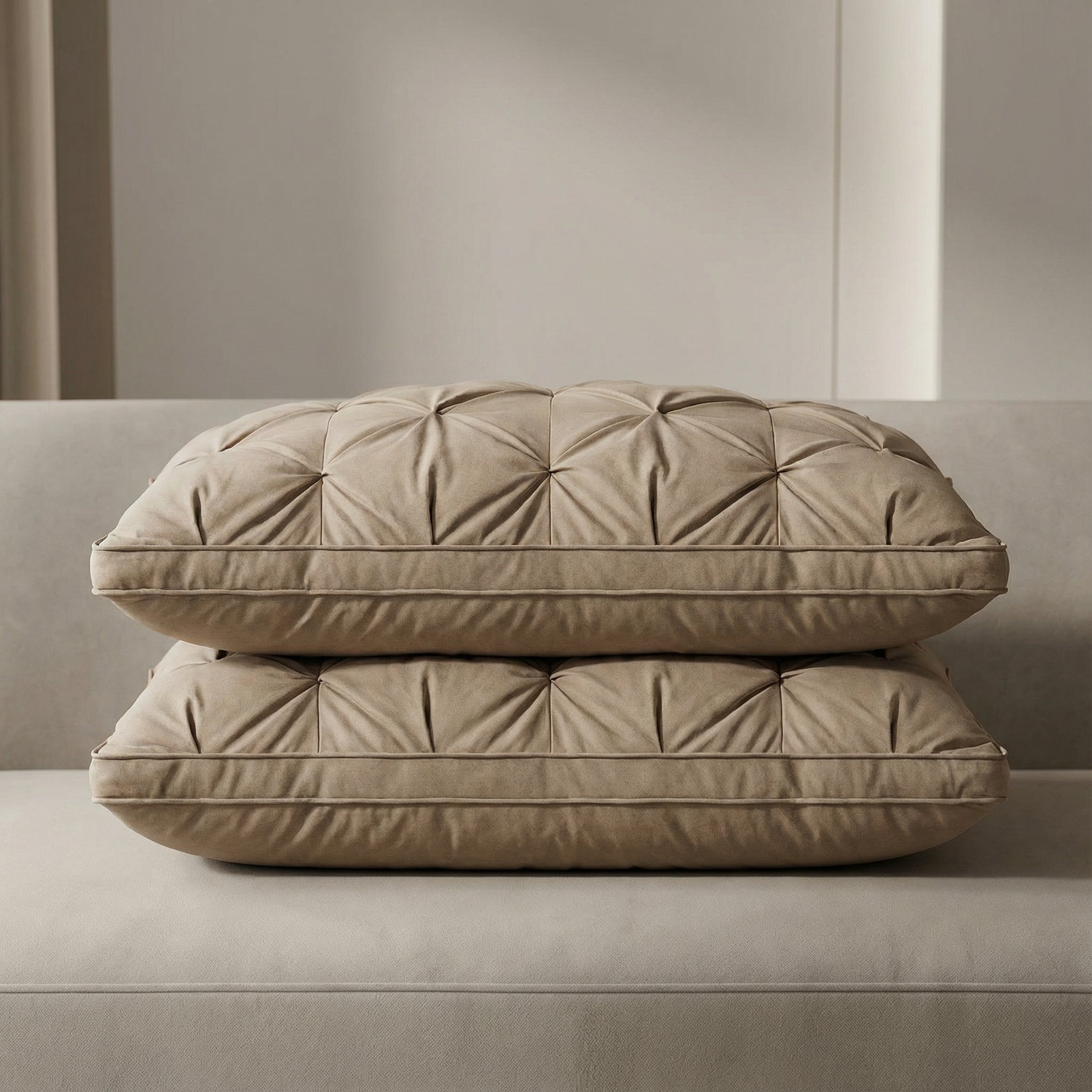 Down Pillow | Soft Hotel-Style Support | Breathable Cotton Cover | FederTraum