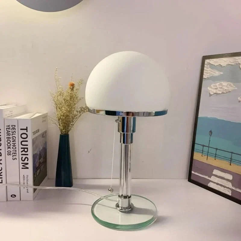 Table Lamp | Antique Glass Shade | Warm Ambient Glow | Indigo
