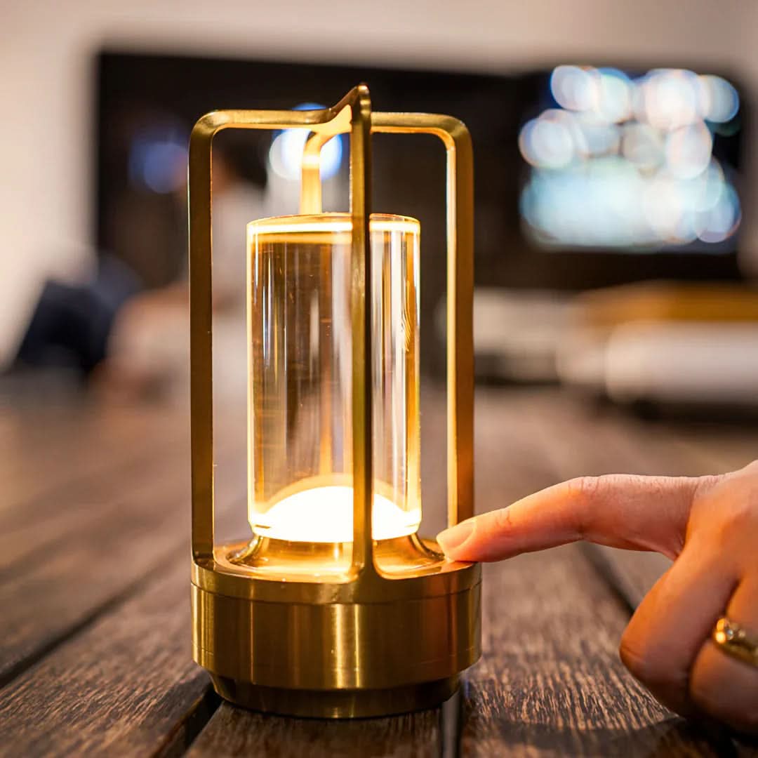 Table Lamp | Cordless and Rechargeable | Dimmable 3 Light Modes | Frost
