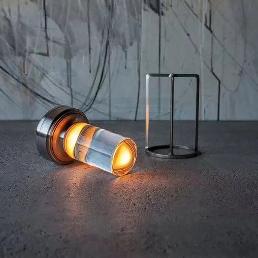 Table Lamp | Cordless and Rechargeable | Dimmable 3 Light Modes | Frost