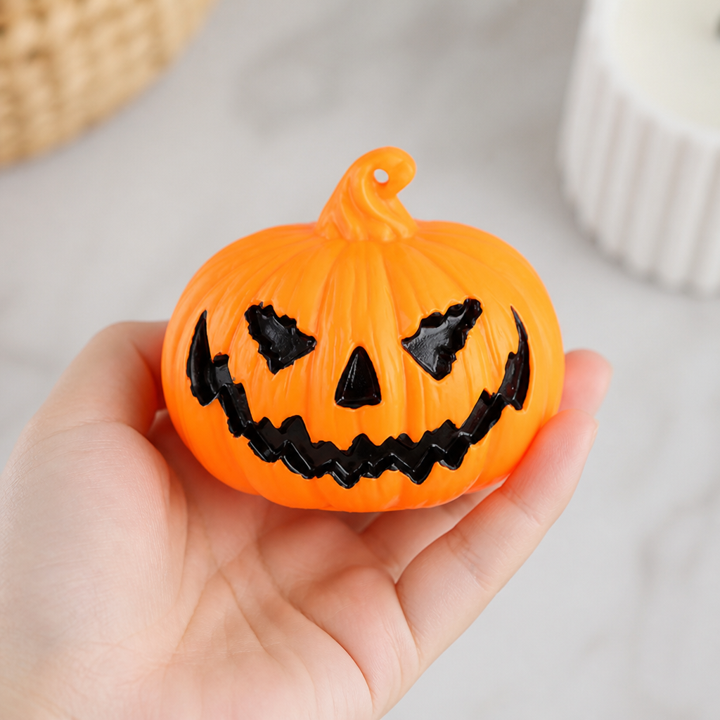 Flameless Flickering LED Jack-O'-Lantern Lights (Battery-Operated)