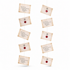 Floating Magic Envelope Garland (20 Pieces)