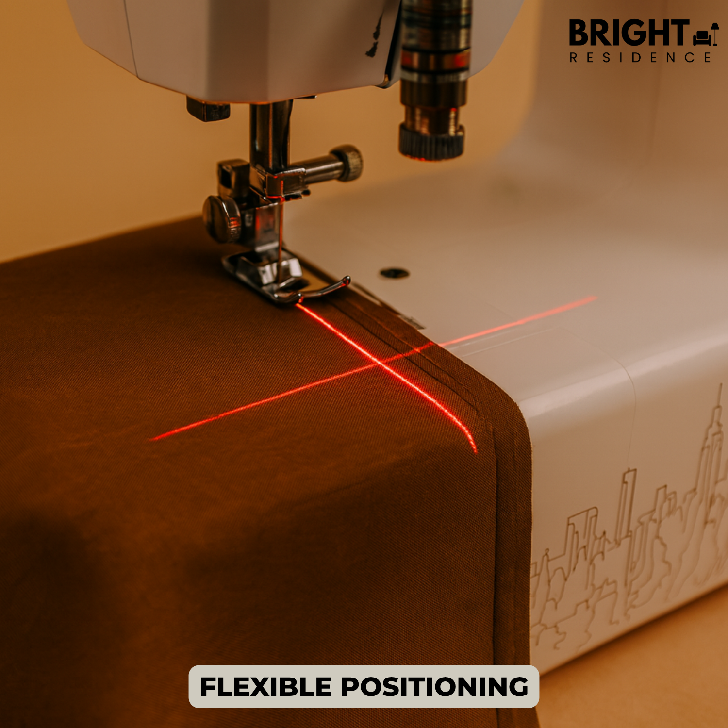 Sewing Machine Laser Guide | 360 Degree Flexible Neck | Magnetic Base | Dawn