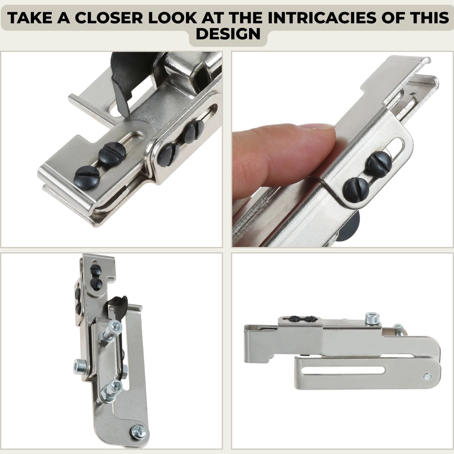 Zipper Foot | Snap On Fit for Most Machines | Stainless Steel | Anchor