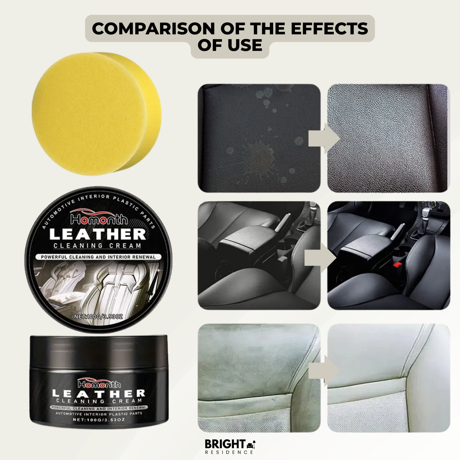 Leather Care Cream | Cleans And Nourishes | Non-Greasy | Cedar