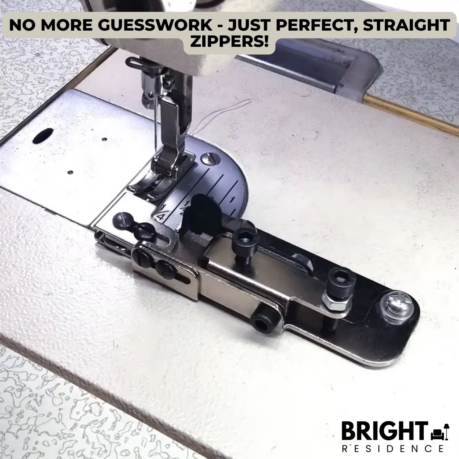 Zipper Foot | Snap On Fit for Most Machines | Stainless Steel | Anchor