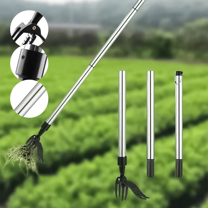 Weed Puller | Stand-Up, No Bending | Stainless Steel Root Grip | Orchard