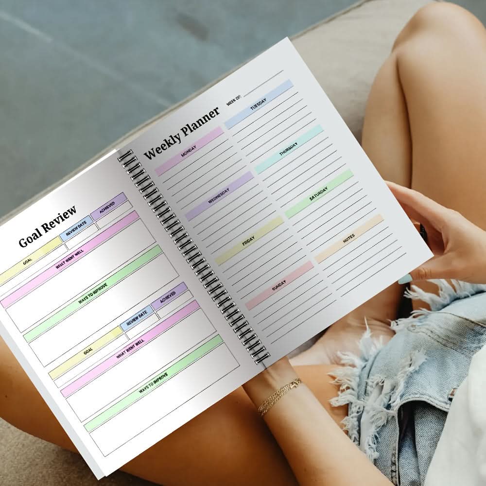 Daily Planner | 2026 Dated | Goal Tracking and Prompts | Halcyon