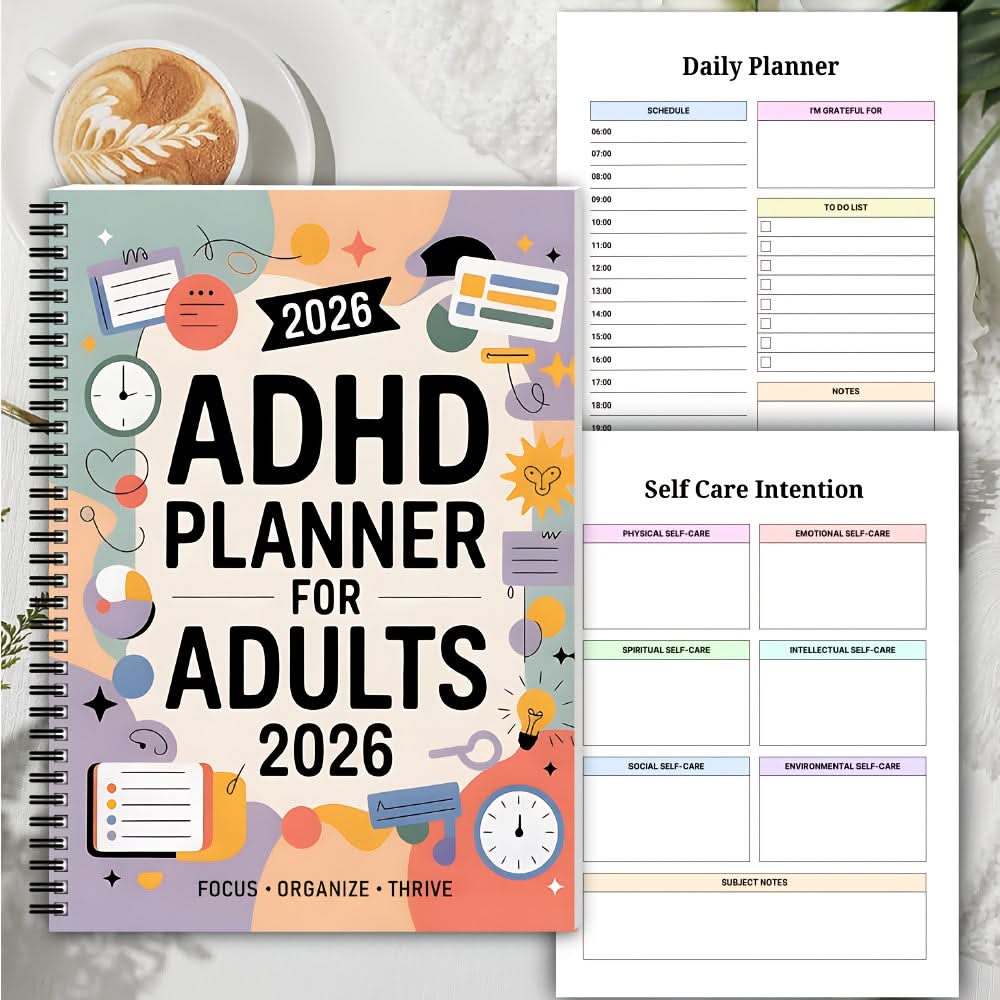 Daily Planner | 2026 Dated | Goal Tracking and Prompts | Halcyon