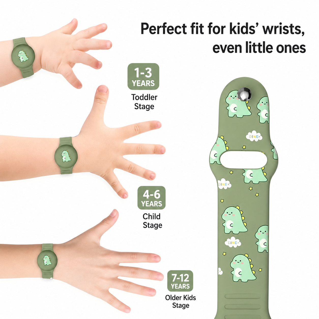 GPS | Kids Wristband | Location Tracking | Adjustable Silicone Wristband | KidLoca