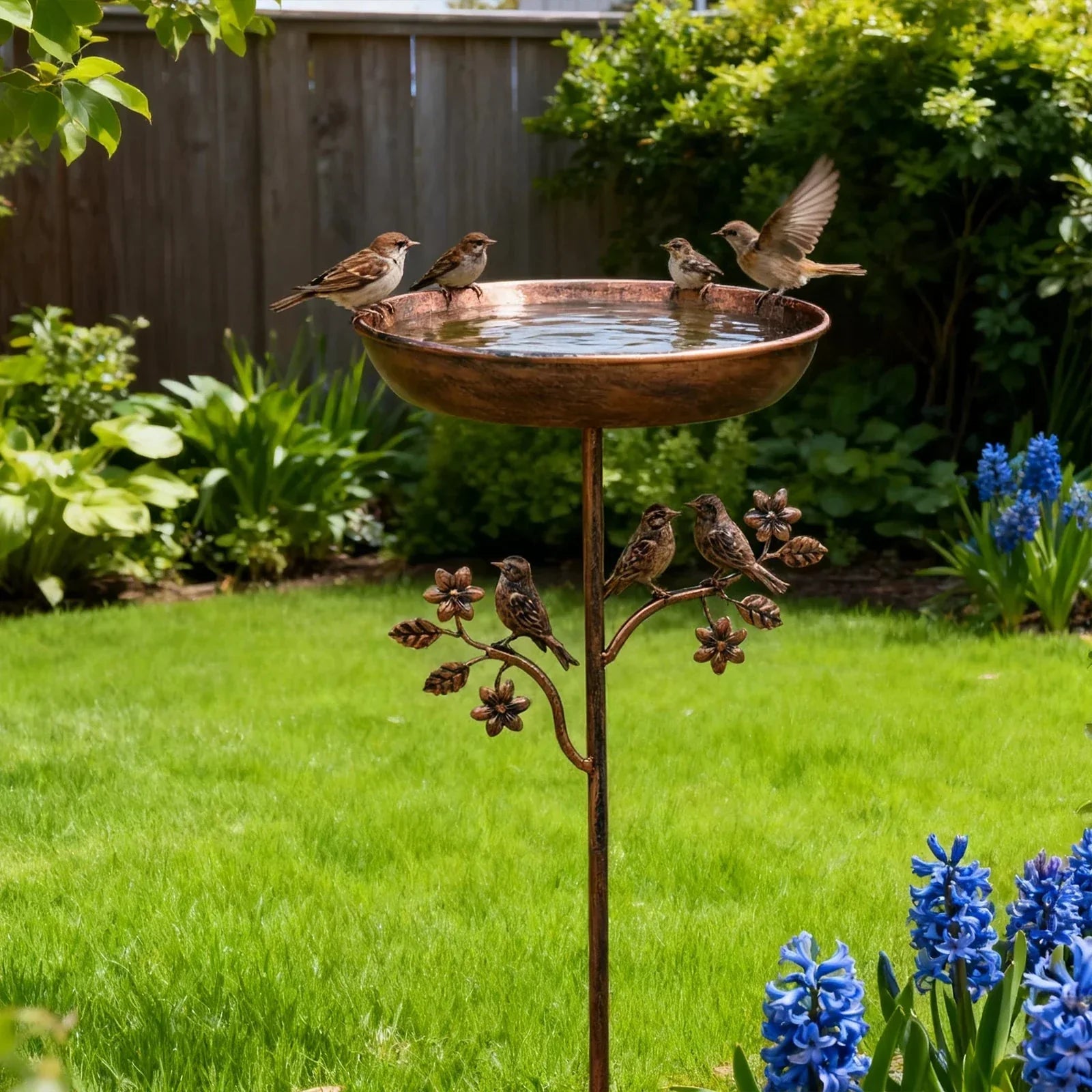 Garden Bird Bath | Decorative Bowl | Sturdy Stake | GardenShine