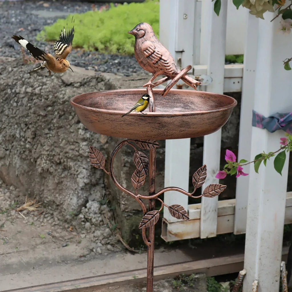 Garden Bird Bath | Decorative Bowl | Sturdy Stake | GardenShine