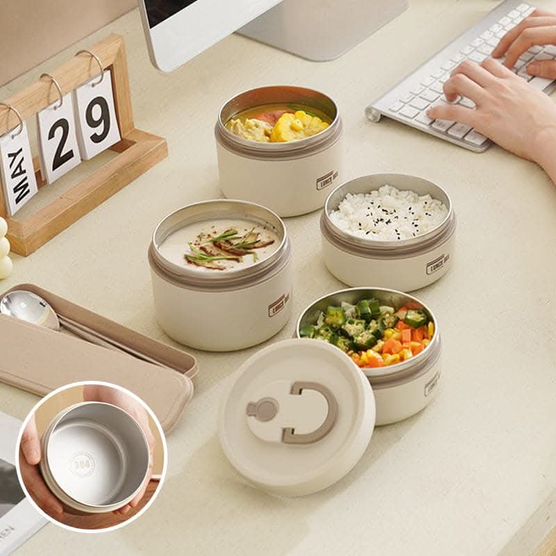 Lunch Box | Double-Walled Insulation | Leak-Proof 304 Steel | Nomad