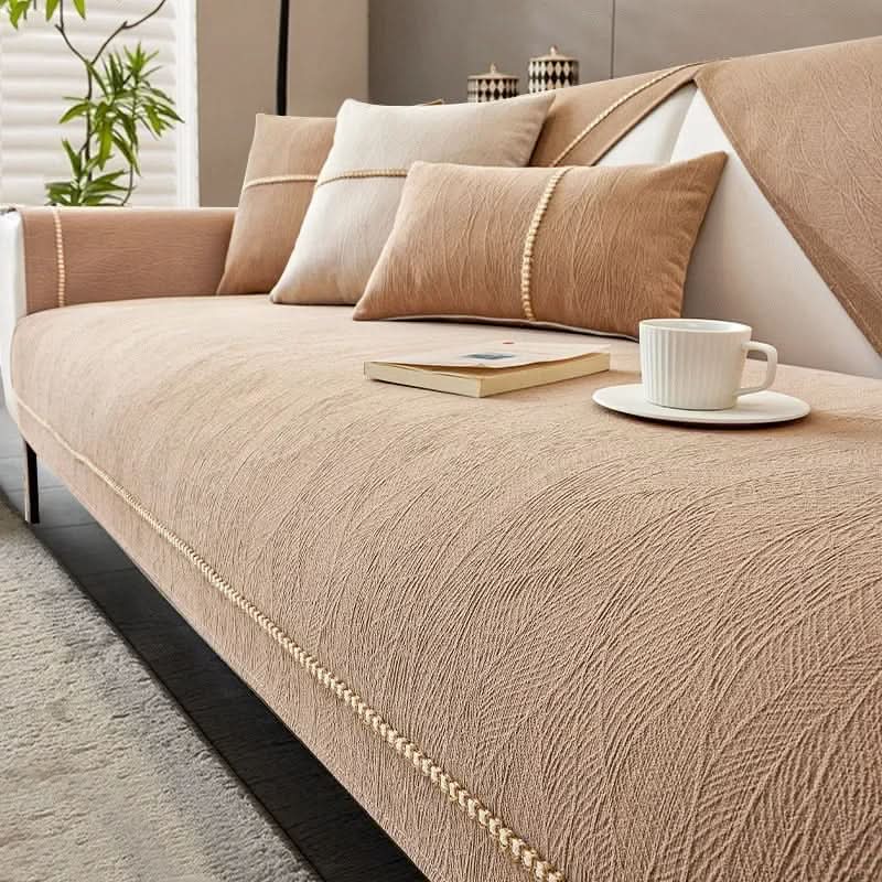 Sofa Cover | 100% Polyester Knit | Non-Slip, Wrinkle-Free | Sage