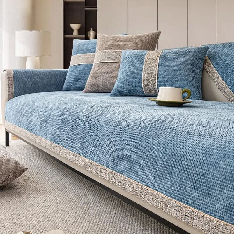 Sofa Cover | 100% Polyester Knit | Non-Slip, Wrinkle-Free | Sage