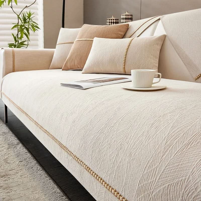 Sofa Cover | 100% Polyester Knit | Non-Slip, Wrinkle-Free | Sage