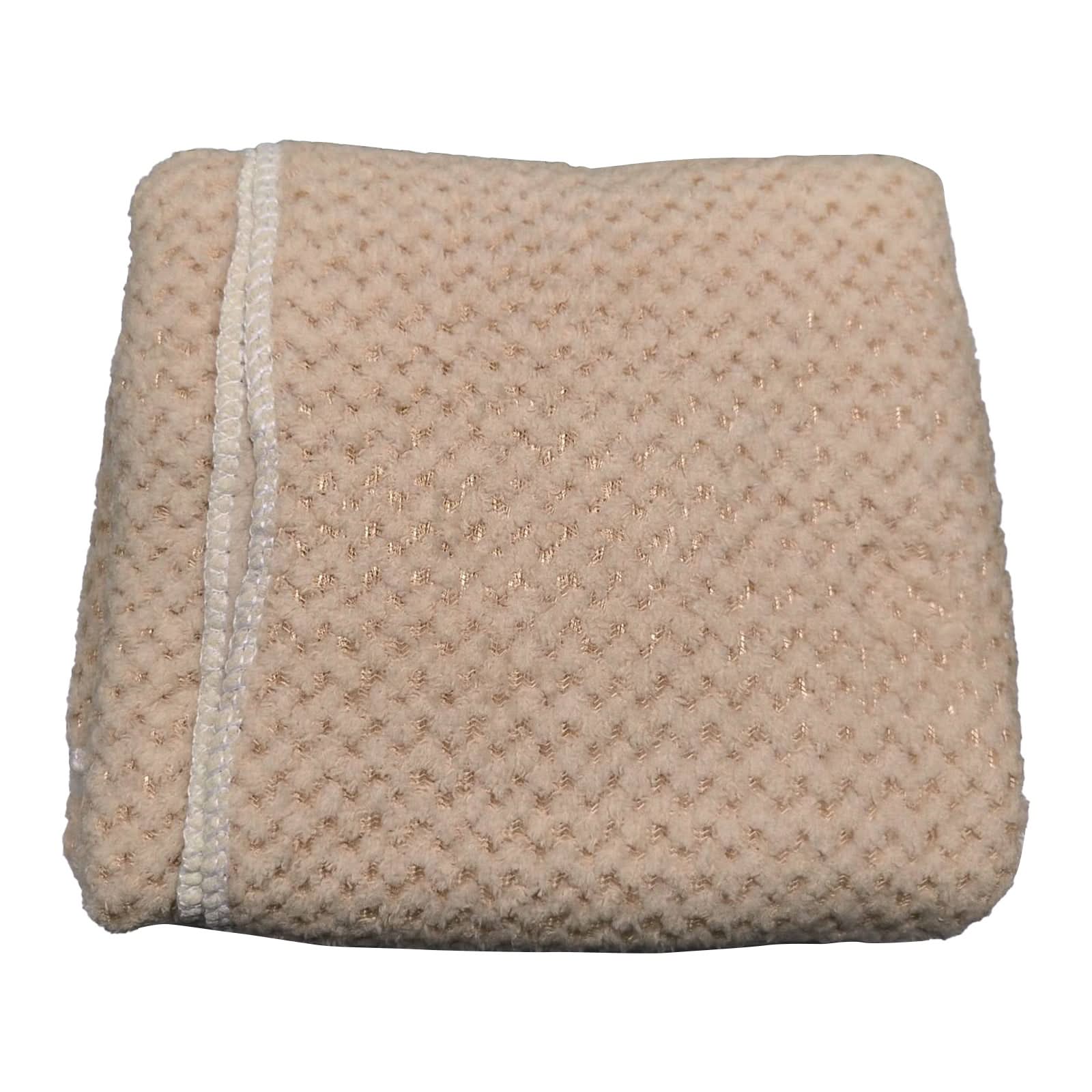 Hair Towel Wrap | Quick-Dry Coral Velvet | Button Loop Closure | Foxglove
