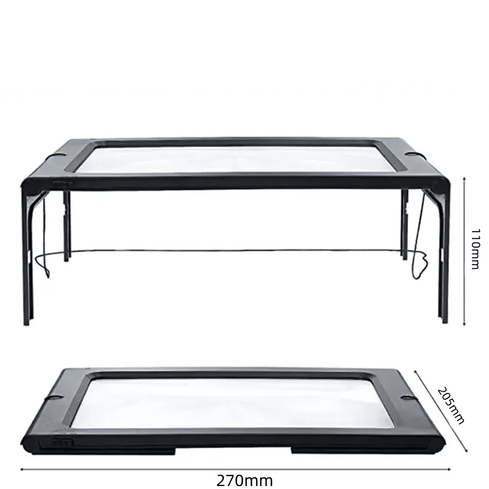 Lens Magnifier | 3x Optical Lens | 4 Built-In LED Lights | Hawk