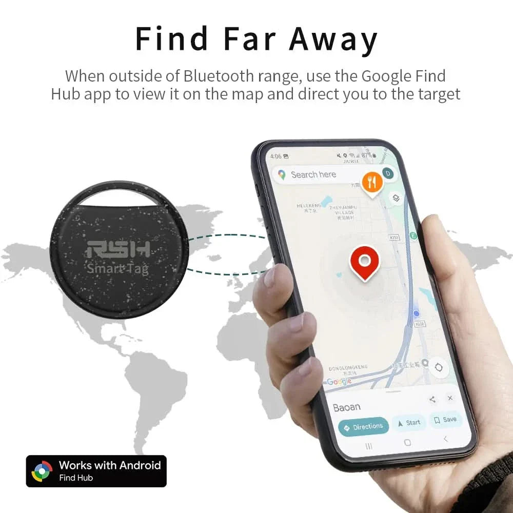 Bluetooth Tracker | Works With Google Find Hub | 5-Pack | Merlin