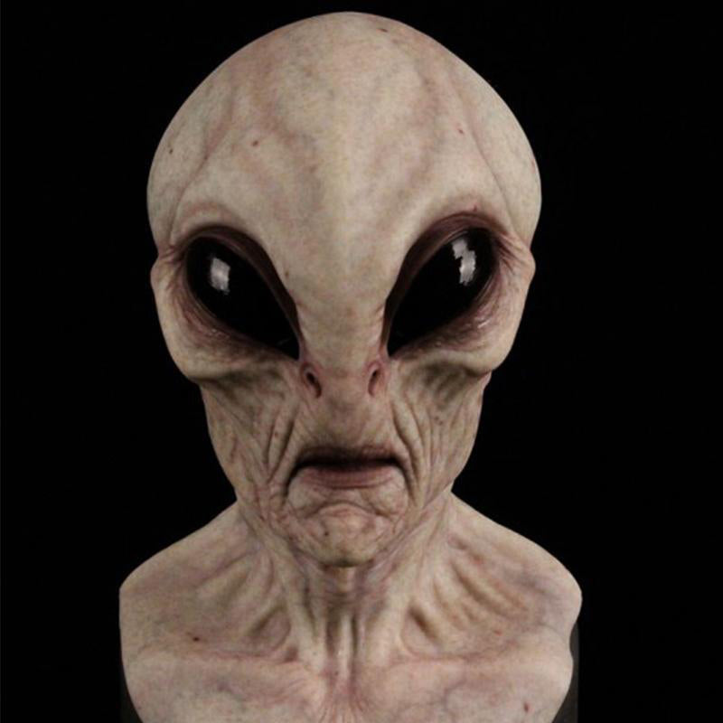 Halloween Mask | Full Face Natural Latex | Fits Heads Up to 24 in | Slate