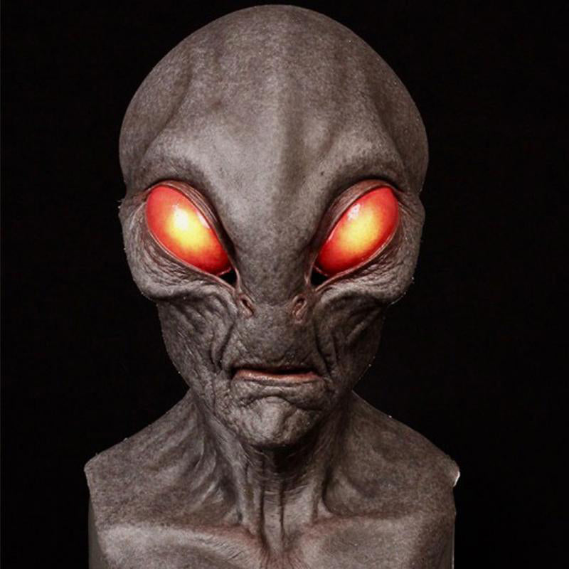 Halloween Mask | Full Face Natural Latex | Fits Heads Up to 24 in | Slate