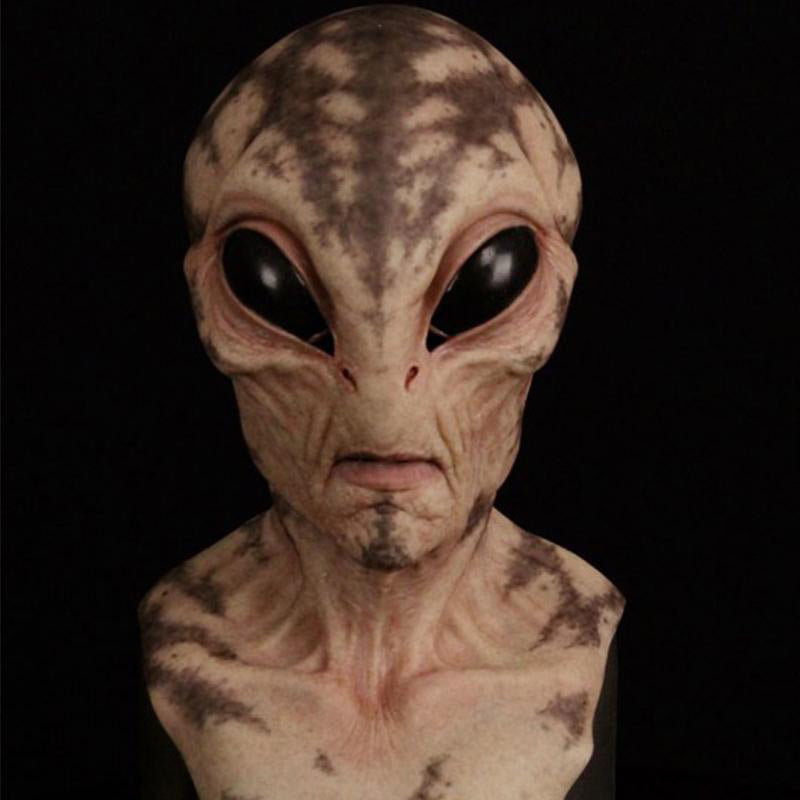 Halloween Mask | Full Face Natural Latex | Fits Heads Up to 24 in | Slate
